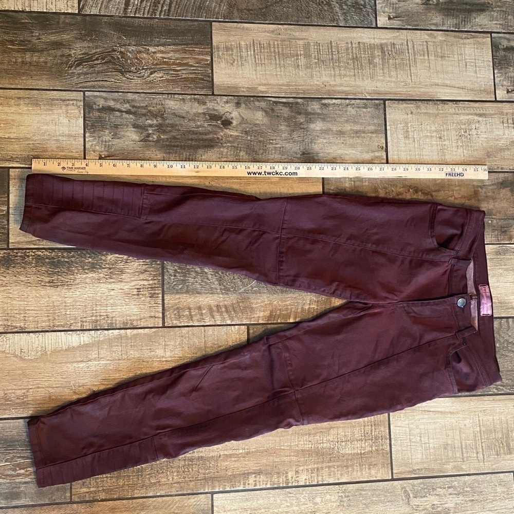 Free People Deep Burgundy Skinny Jeans - Picture 9 of 12